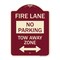 Signmission Fire Lane Tow-Away Zone W/ Bidirectional Arrow Heavy-Gauge Aluminum Sign, 24" x 18", BU-1824-23979 A-DES-BU-1824-23979 - alternate 1